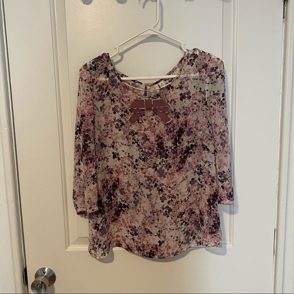 Lauren Conrad springtime blouse (sheer)
